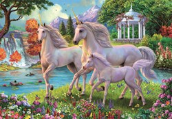 Clementoni puzzle - 180 pieces - unicorns waterfall fantasy kids jigsaw