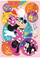 Dino puzzle - XXL pieces neon Minnie 100 pieces kids puzzle