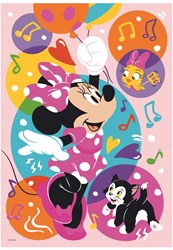 Dino puzzle - XXL pieces neon Minnie 100 pieces kids puzzle