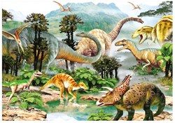 Dino puzzle - dinosaurs - 100 XXL pieces - educational toy