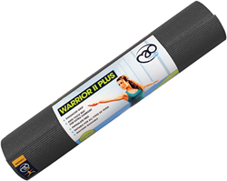 Fitness-Mad yoga mat Warrior II Plus 6mm graphite non-slip comfort