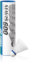 Yonex badminton shuttles Mavis 600 white - set of 6 - nylon
