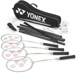 Yonex badminton set 4 players - complete set with rackets and net