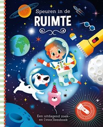 Lantaarn space search book - Interactive children's book with flashlight