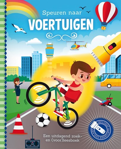 Lantaarn search book vehicles - Interactive flashlight book for kids