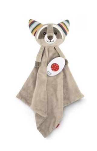 Zazu comforter raccoon Robin with sound and cry sensor - grey