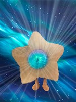 Zazu galaxy projector night light for children and babies - beige-2