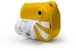Zazu instant camera printer - yellow kids camera with print function