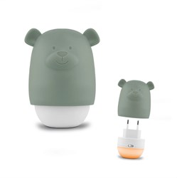 Zazu night light Benny the Bear green LED kids room mood lamp