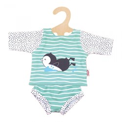 Heless doll swimwear penguin mint green 28-35cm - toy
