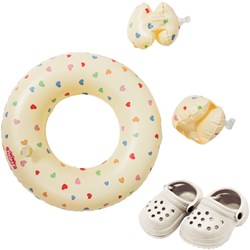 Heless doll swim set Heart Confetti - swimwear for dolls 35-45cm